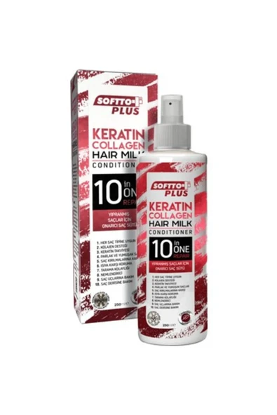 SOFTTO PLUS KERATİN & KOLAJEN SAÇ SÜTÜ 250 ML ürün görseli 1