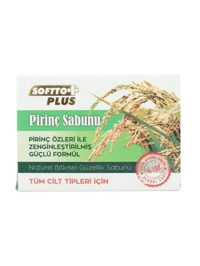 SOFTTO PLUS PİRİNÇ ÖZLÜ SABUN 150 GR ürün görseli 1