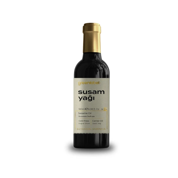 GREENLABEL SUSAM YAĞI 180 ML. (SOĞUK SIKIM) ürün görseli 1