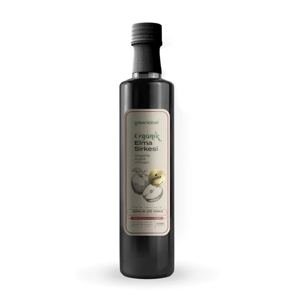 GREEN LABEL ORGANİK ELMA SİRKESİ 500 ML ürün görseli 1