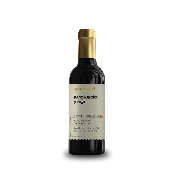 GREENLABEL AVOKADO YAĞI 180 ML. (SOĞUK SIKIM) ürün görseli 1