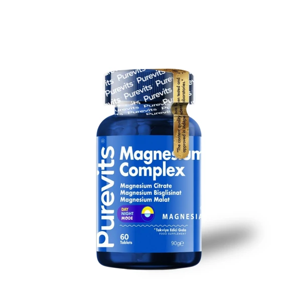 PUREVITS MAGNEZYUM COMPLEX 60 TABLETS ürün görseli 1