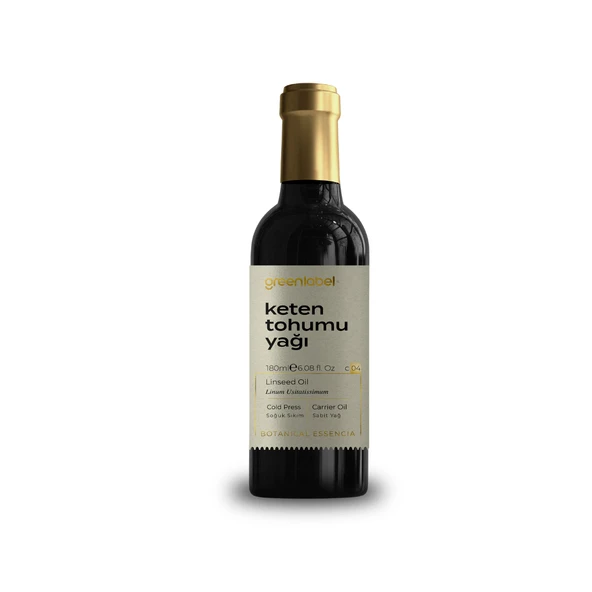 GREENLABEL KETEN TOHUMU YAĞI 180 ML. (SOĞUK SIKIM) ürün görseli 1