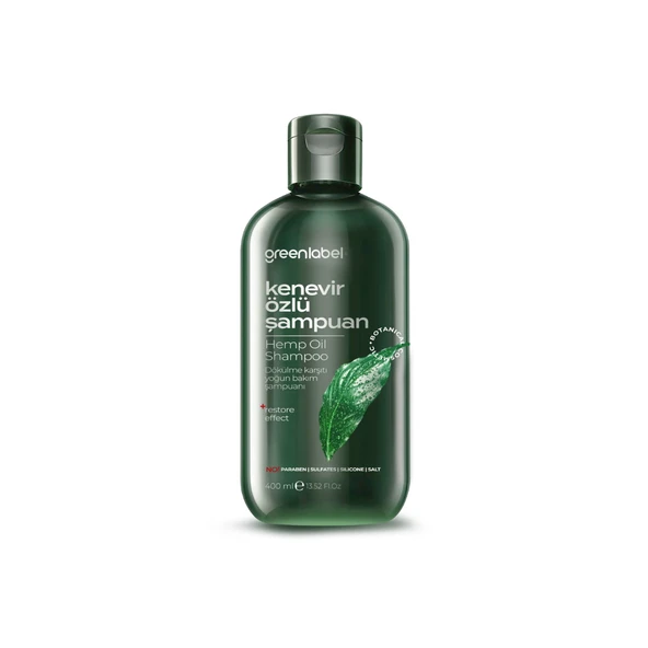 GREENLABEL KENEVİR YAĞI ÖZLÜ ŞAMPUANI 400 ML. ürün görseli 1