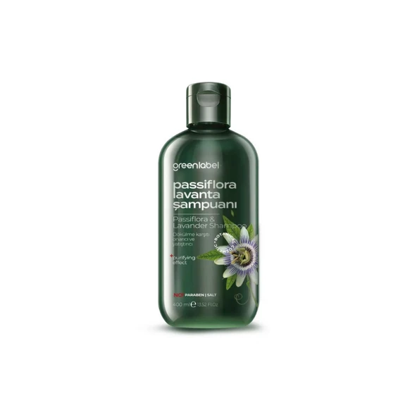 GREENLABEL PASSİFLORA & LAVANTA ŞAMPUANI 400 ML. ürün görseli 1