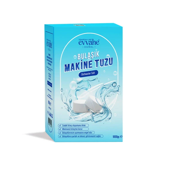 Evvahe Doğal Bulaşık Makine Tuzu (1 Kg) ürün görseli 1