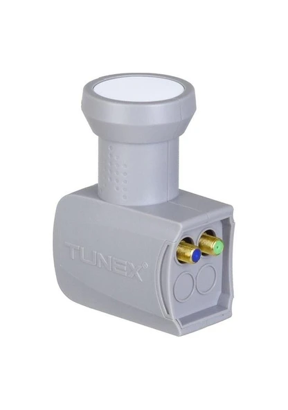 Tunex 2li İkili Çift Çıkışlı Twin Lnb Elembi Full Hd 4K Uyumlu-Yağmur Korumalı ürün görseli 1