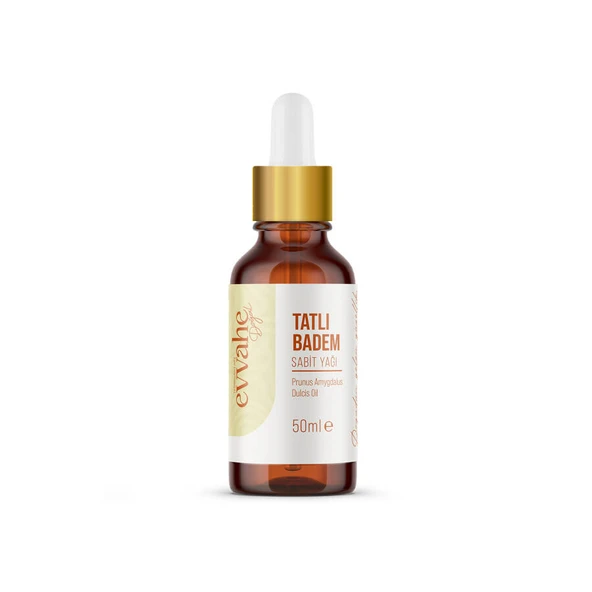 Evvahe Doğal Tatlı Badem Yağı (50 ml) - Resim 2