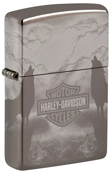 Zippo Harley Davidson Howling Wolves Dizayn Çakmak ürün görseli 1
