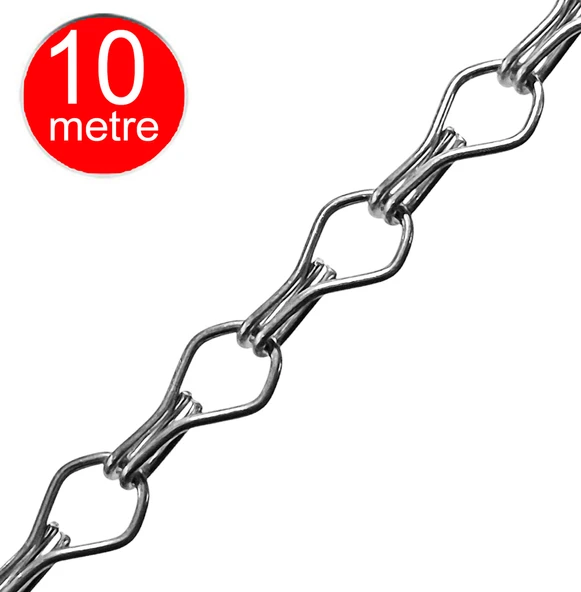 Metal Zincir Ayna Avize Floresan Saksı Askı Zinciri -10 Metre ürün görseli 1