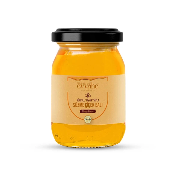 Evvahe Doğal Süzme Çiçek Balı (240gr) ürün görseli 1