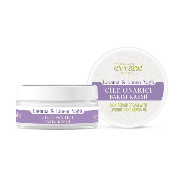 Evvahe Doğal Lavanta ve Limon Yağlı Cilt Onarıcı Bakım Kremi 50 ml ürün görseli 1