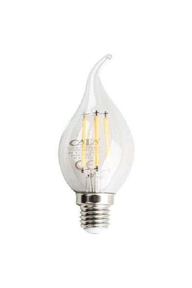 4 Watt 600 Lümen E14 Duylu Gün Işığı Filament Buji Ampul (ct-4062) ürün görseli 1