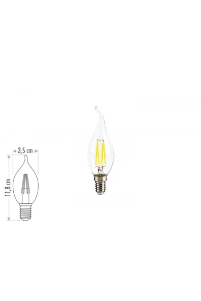 4 Watt Filament Buji Led Ampul Ct-4062 ürün görseli 1
