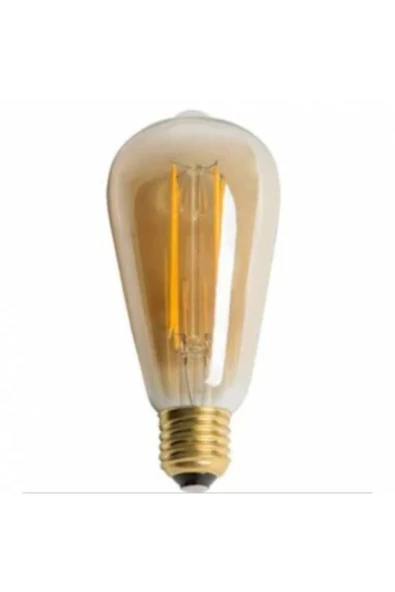 6w Rustik Led Ampul E27 5 Adet Amber Renkli Ct 4284 ürün görseli 1