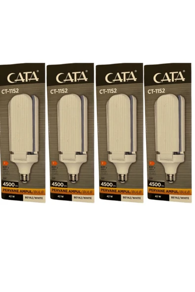 CT-1152 42W 6400K (Beyaz Işık) E27 Duylu Led Pervane Ampul (4 Adet) ürün görseli 1