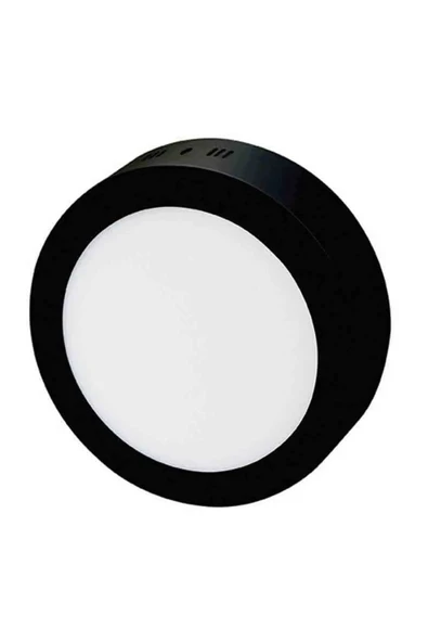 Ct-5235 18w 6400k S. Üstü Led Beyaz Işık Armatür Yuvarlak Siyah Metal Kasa ürün görseli 1