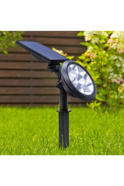Ct-7320 18w 6400k Beyaz Solar Kazıklı Çim Armatürü ürün görseli 1