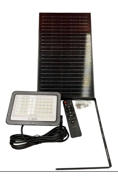 Ct-4649 150w 6400k Beyaz Kumandalı Led Solar Projektör ürün görseli 1