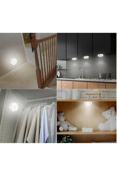 Kablosuz Led Cabınet Mıknatıslı Şarjlı Sensörlü Gardırop Dolap Led Işık Aydınlatma ürün görseli 1