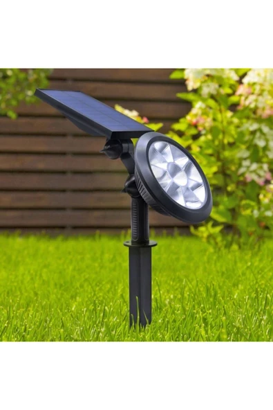 Ct-7320 18w Ledli Solar Kazıklı Bahçe/çim Armatürü - 6400k Beyaz ürün görseli 1