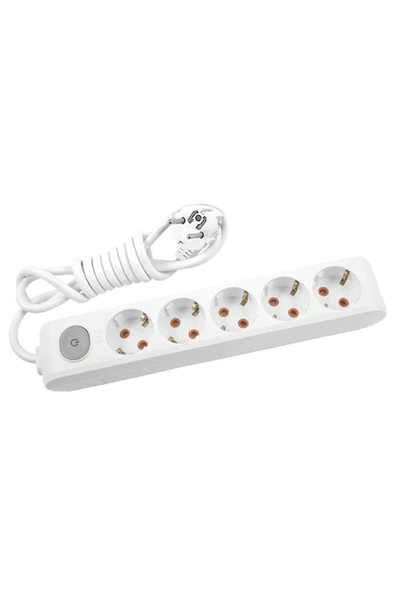 Viko Multilet Grup Priz 5'li 3 Metre Anahtarlı ürün görseli 1