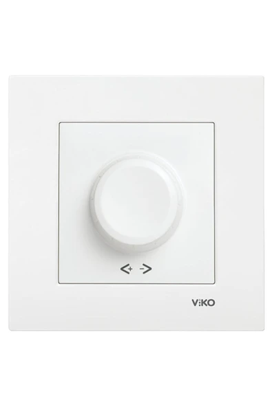 Karre Rotatif Dimmer Rl 600w/va Çerçeveli - Beyaz ürün görseli 1