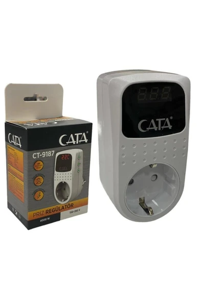 Ct-9187 Akım Korumalı Topraklı Priz Regülatör 150-280v 4000w Burasıtoptancı ürün görseli 1