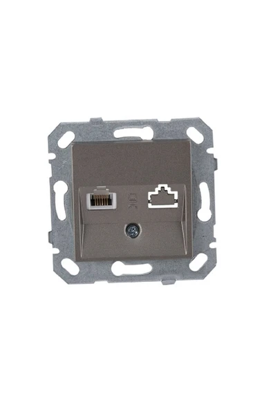 Byobu Antrasit Data Priz (cat6) Çerçevesiz - Resim 2