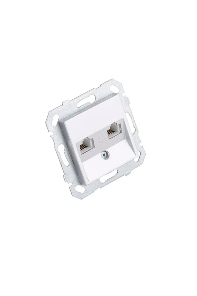 Byobu Parlak Gümüş Data-nümeris Telefon Priz (cat3-cat6) Çerçevesiz ürün görseli 1
