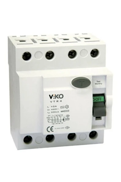4 X 40 Amper Akım Rölesi 300ma (VTR4-40300) ürün görseli 1