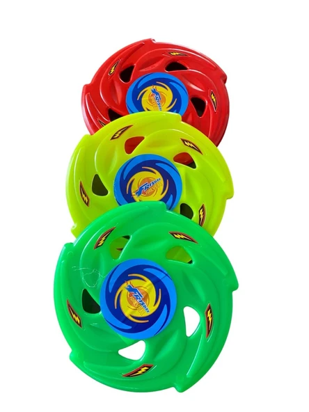 Frizbi Fırlatma Diski 3'lü Set 24 Cm Plaj Kumsal Oyuncağı ürün görseli 1