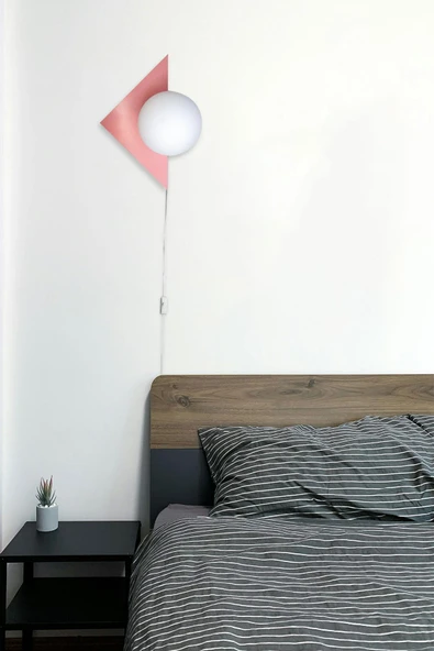 D-light Üçgen Aplik Fişli Pembe ürün görseli 1