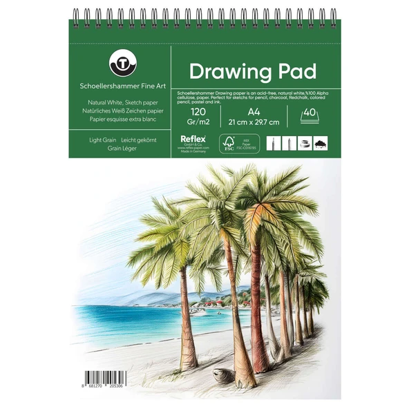 Schoellershammer Drawing Pad Çizim Defteri 120 gr A4 40 Yaprak ürün görseli 1