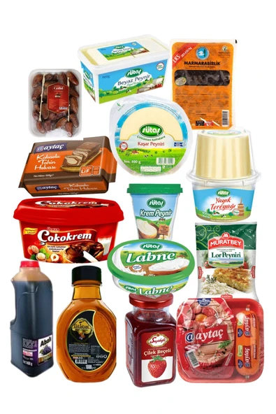 Sütaş  Ramazan kumanya sahur paketi kahvaltı seti 14 parça ürün 7 kg ürün görseli 1