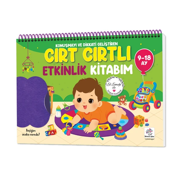 9-18 Ay Cırt Cırtlı - Keçeli Etkinlik Kitabım ürün görseli 1