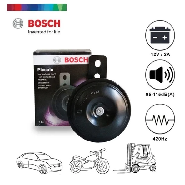Bosch 12 Volt Korna Titreşimli Disk Tipi 420 Hz İnce Ses (Yüksek Ton) - Tekli ürün görseli 1