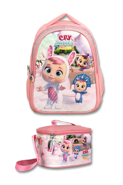Cry Babies Tavşan Kulaklar Lisanslı İlkokul Seti Sırt Çantası Beslenme Çantası ürün görseli 1