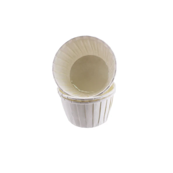 Cupcake Kalıbı Orta Boy Düz Renk  50*39 MM (100 Adet)  Beyaz ürün görseli 1
