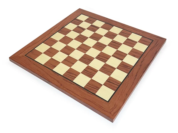 El Yapımı Ahşap Satranç Tablası Gül 50x50cm ürün görseli 1
