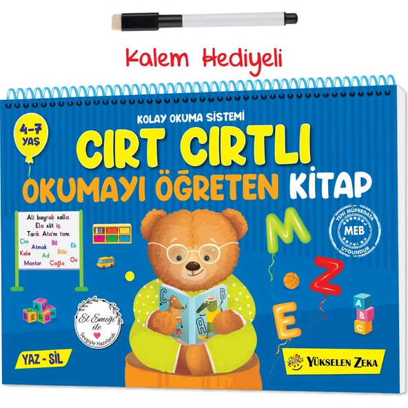 Cırt Cırtlı Okumayı Öğreten Kitap Yaz-sil ürün görseli 1