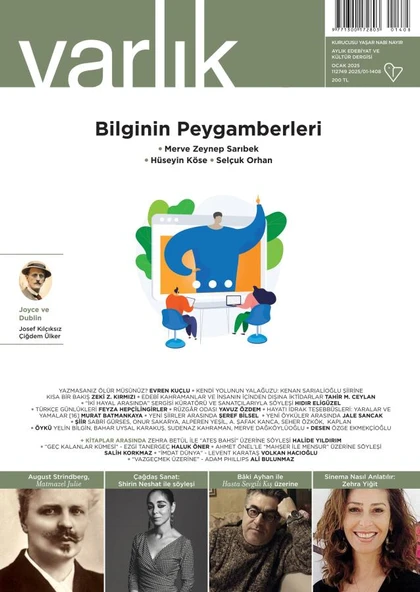 Varlık Dergisi 1408.Sayı Ocak 2025 ürün görseli 1
