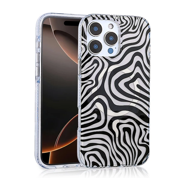 iPhone 16 Pro Kılıf Magsafe Şarj Özellikli Desenli Leopar Jago Kapak ürün görseli 1