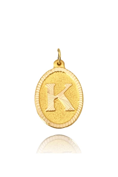 0.25 Gram 14 Ayar Altın Harf Kolye ucu - Resim 9