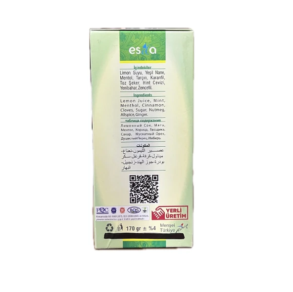 Nane Limon Küp Şeker Atom Çayı 170g 1Adet - Resim 2