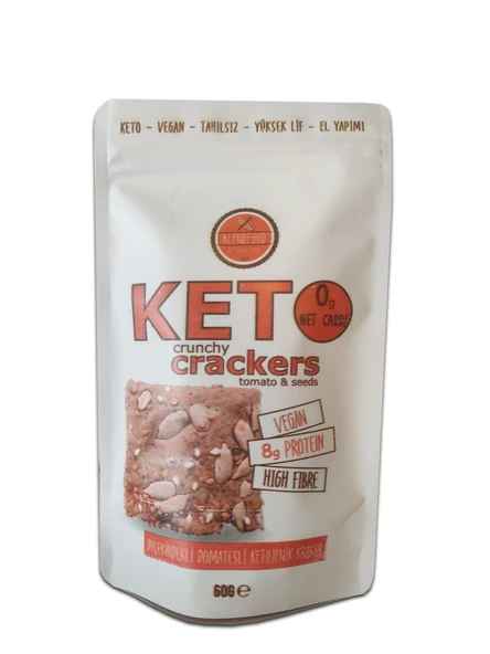 Blendfood Ketojenik Çekirdekli Domatesli Kraker (60gr) ürün görseli 1
