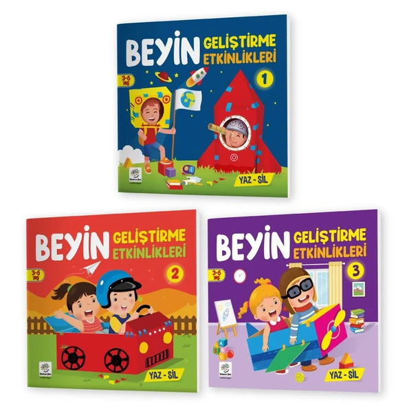 3-6 Yaş Beyin Geliştirme Etkinlikleri YAZ-SİL Kitaplar ürün görseli 1