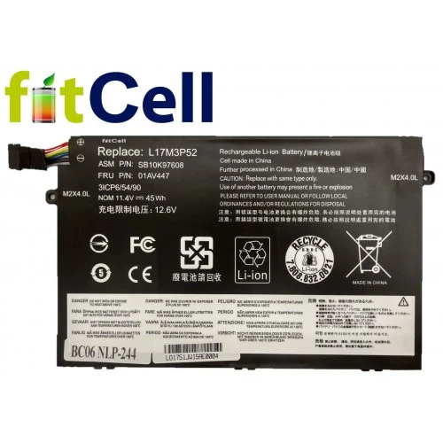 Fitcell Lenovo Thinkpad E490 Type 20N8 20N9 Notebook Batarya - Pil ürün görseli 1