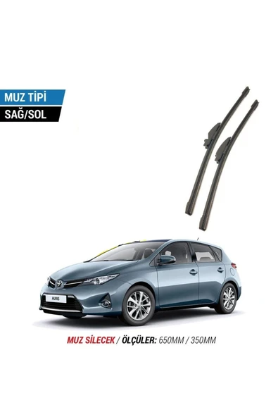 Velonova TOYOTA AURİS 2013-2018 2'li Ön Cam Sileceği Sağ Sol Silecek Takımı Muz Silecek ürün görseli 1