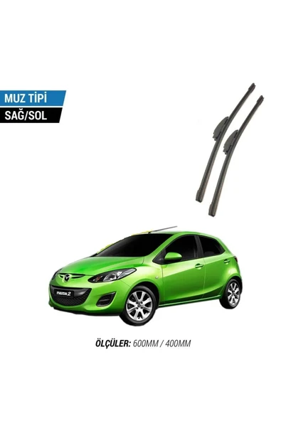 Velonova MAZDA 2 2008-2013 2'li Ön Cam Sileceği Sağ Sol Silecek Takımı Muz Silecek ürün görseli 1